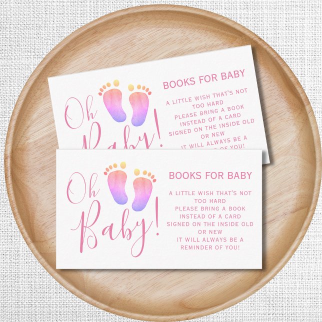 Livres Pour Baby shower Rose Cartes De Boîtier (Créateur téléchargé)