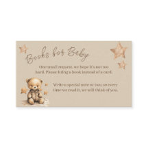 Livres pour bébé | Carte Invitation Baby shower