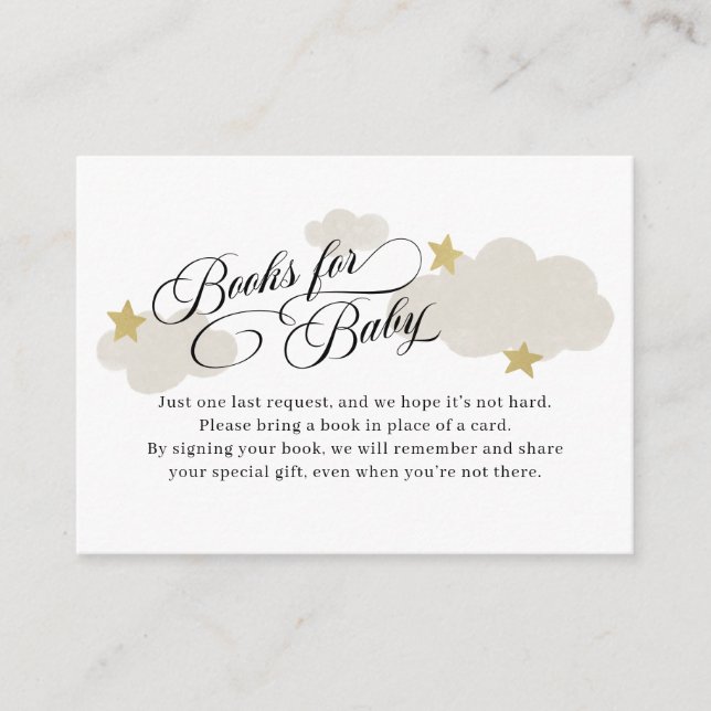 Livres Pour Bébé Gold Stars Carte Boîtier De Douch (Devant)