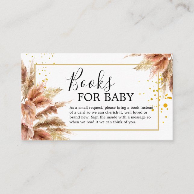 Livres pour carte d'insertion pour bébé (Devant)