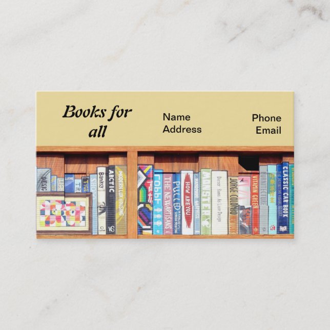 Livres Pour Tous Les Cartes de visite (Devant)