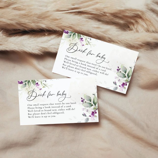 Livres Purple Greenery Pour Carte Boîtier Bébé (Créateur téléchargé)