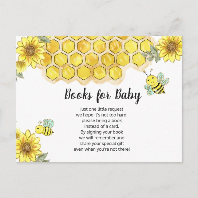 Livres Sunflower Bee Pour Carte Boîtier Bébé (Devant)