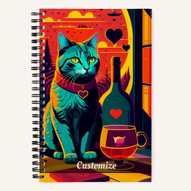 Livres Sunset Chat Et Carnet Sur Mesure Du Vin (Recto)