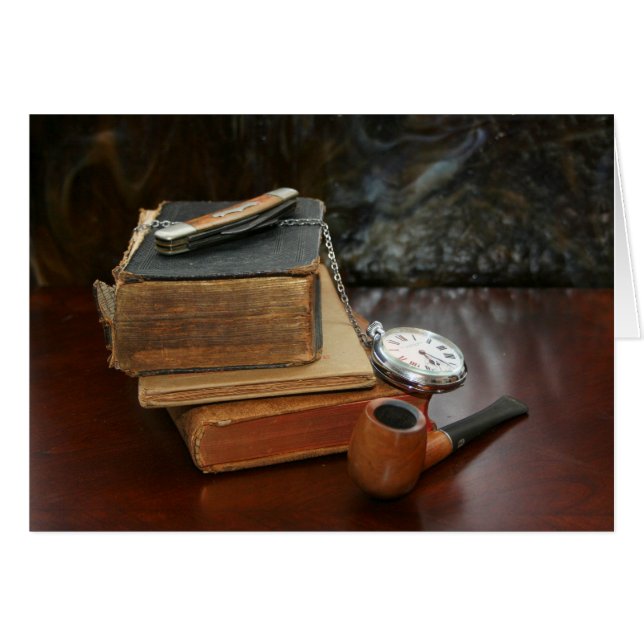 Livres, Tuyauterie, Montre de poche et Couteau de  (Devant horizontal)