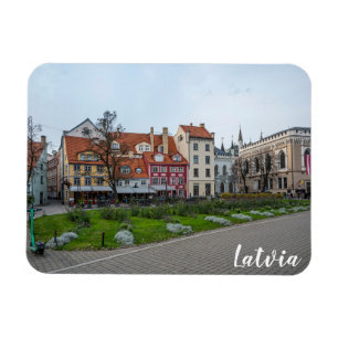 Livu square in Riga, Latvia Magnet