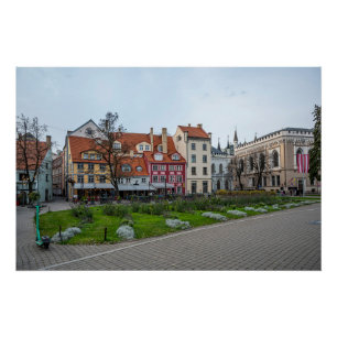 Livu square in Riga, Latvia Poster