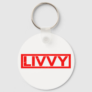 Livvy Stamp Keychain