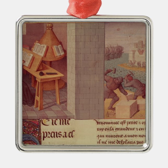 Livy  Writing and the Foundation of Rome Metal Ornament (Front)