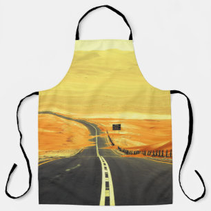 Liwa Oasis Asphalt Road, Dunes. Apron