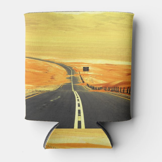 Liwa Oasis Asphalt Road, Dunes. Can Cooler (Front)