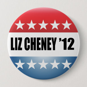 LIZ CHENEY 4 INCH ROUND BUTTON