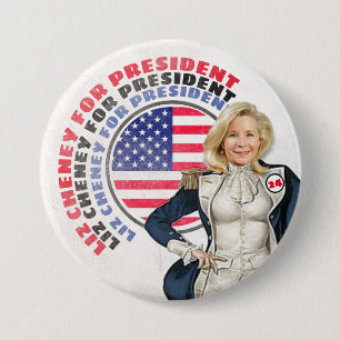 liz Cheney for President '24 3 Inch Round Button