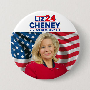 Liz Cheney for President '24 3 Inch Round Button