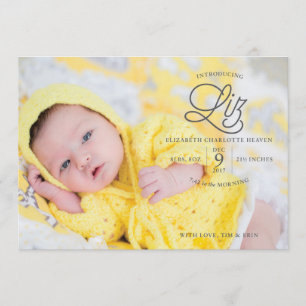 Liz Heaven Faire-part de naissance