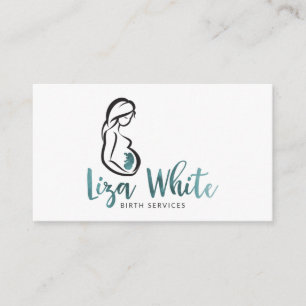 Liza White Birth Services Business Card