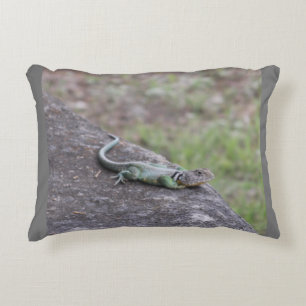 Lizard  accent pillow