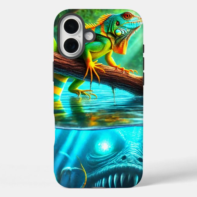 Lizard and Monster Phone Case (Back)