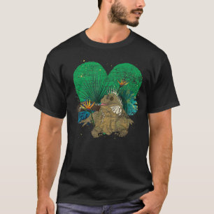 Lizard Animal Pet Tropical Monstera Leaf Reptile I T-Shirt