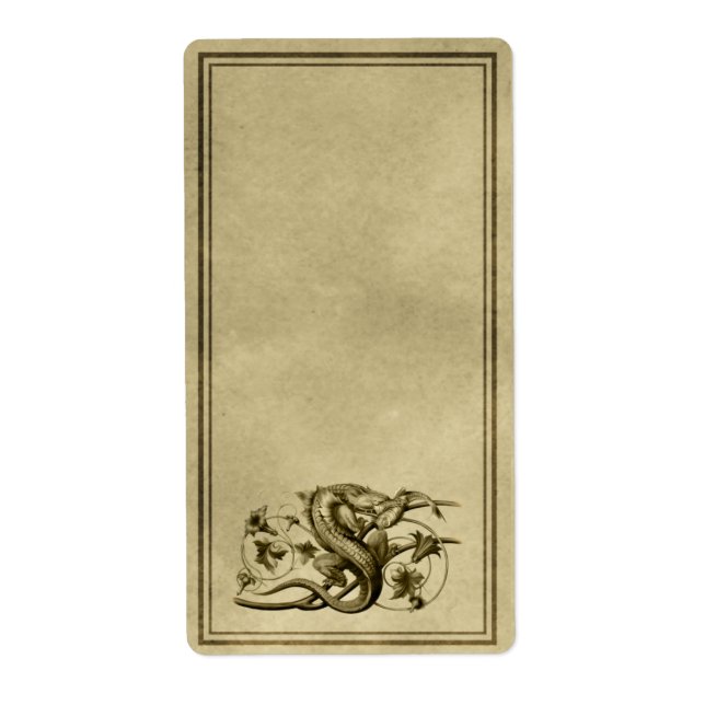Lizard Apothecary Étiquette (Devant)