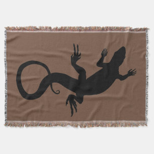 Lizard Art Blankets Reptile Lizard Throw Blanket