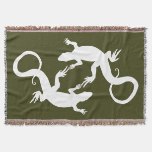 Lizard Art Blankets Reptile Lizard Throw Blanket