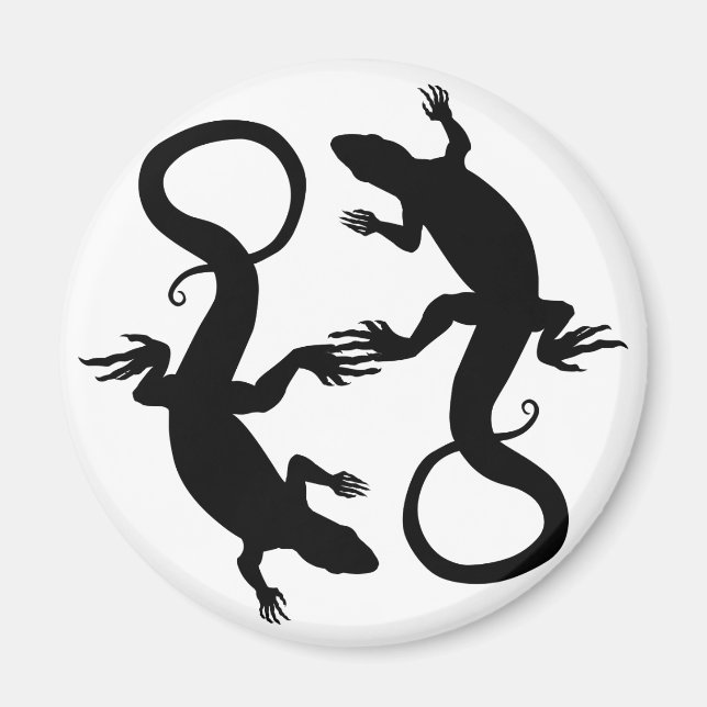 Lizard Art Frigidaire Aimant Reptile Cadeaux et Ma (Devant)