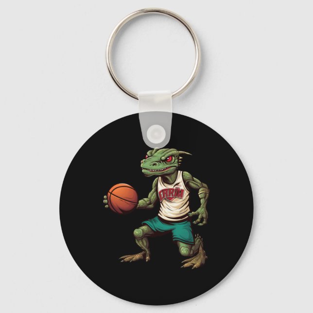 Lizard Basketball  Keychain (Front)