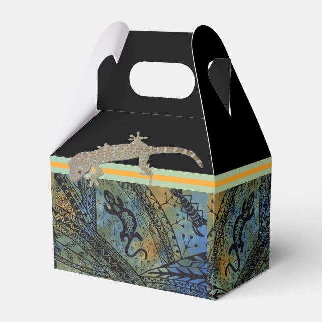 Lizard Batik Favor Box (Front Side)
