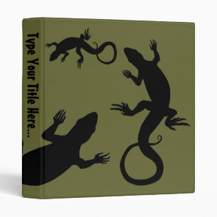 Lizard Binder Cool Reptile Art School Supplies
