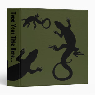 Lizard Binder Cool Reptile Art School Supplies