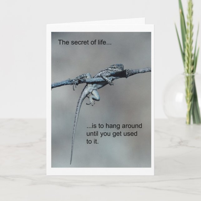 Lizard Birthday Card (Front)