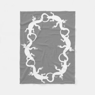 Lizard Blanket Cool Lizard Art Fleece Blanket