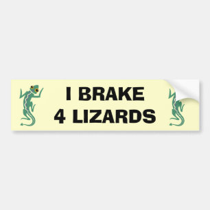 Lizard Bumper Sticker