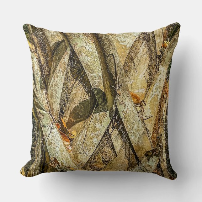 Lizard Camo Throw Pillow (Front)