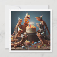 Lizard card, party animals, reptile birthday 