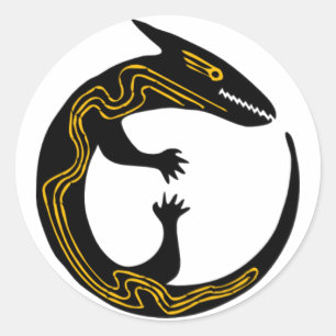 Lizard Classic Round Sticker