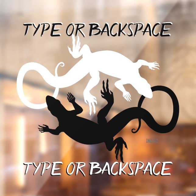 Lizard Decal Personalized Reptile Art Window Cling (Sheet 2)