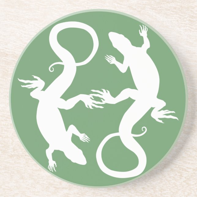 Lizard Dessous de verre Reptile Art Décor Lizard C (Devant)