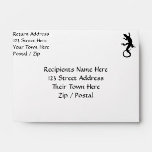 Lizard Envelopes Personalize Reptile Art Envelopes
