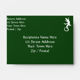 Lizard Envelopes Personalize Reptile Art Envelopes