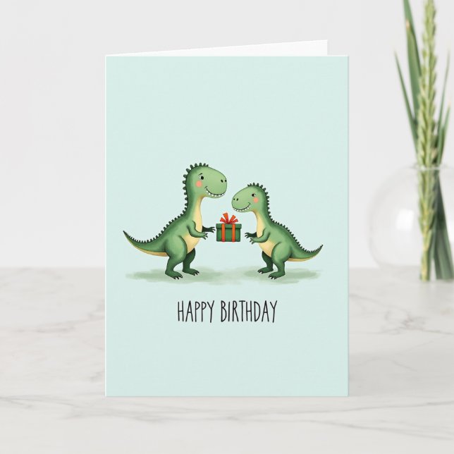 Lizard Gift Birthday Card (Front)