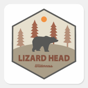 Lizard Head Wilderness Colorado Bear Square Sticker