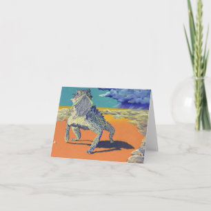 Lizard, Horned Toad Card