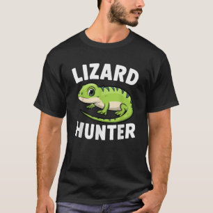 Lizard Hunter Funny Cute Gecko Boys Girls Kids T-Shirt