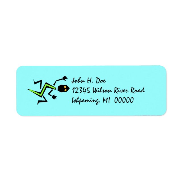 Lizard Iguana Address LABEL ~ EZ2 Change Info (Front)