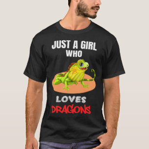 Lizard Just A Girl Who Loves Lizards for Lizard T-Shirt