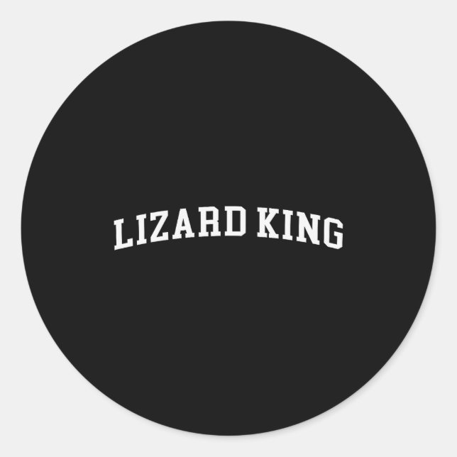 Lizard King  Classic Round Sticker (Front)