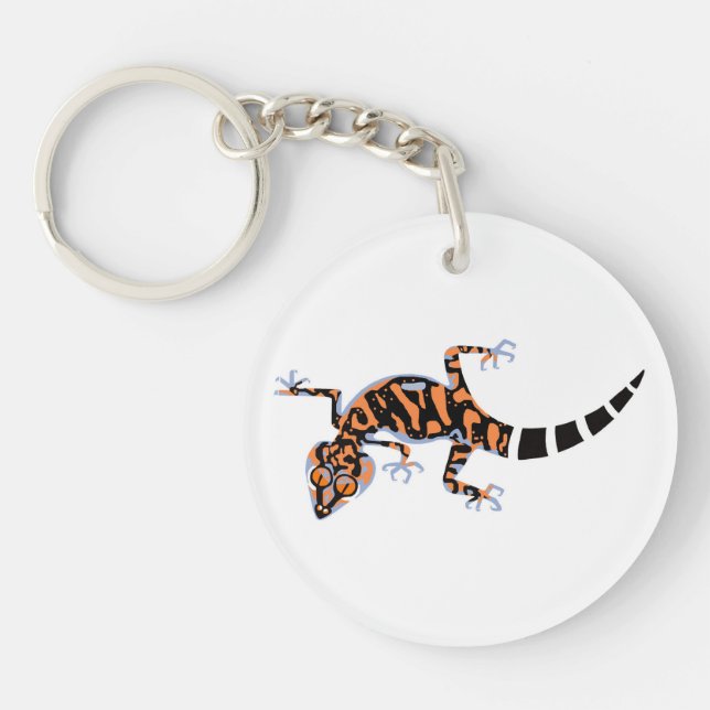 Lizard -  Kuroiwa's Ground- GECKO - Wildlife -  Keychain (Front)