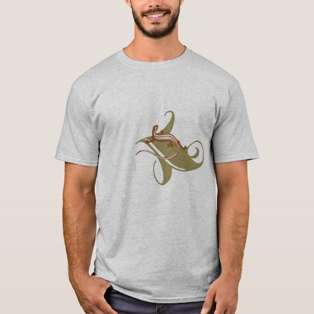 Lizard Leaf Tee (Front and Back) (Front)